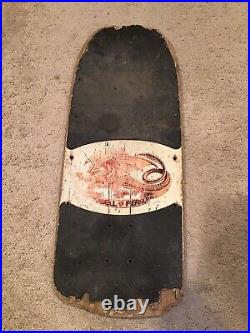 Vintage 1980s Powell Peralta Team Vato Rat / Rat Bones skateboard deck