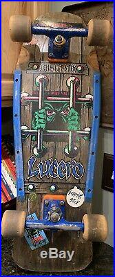 Vintage 1980s Rare Schmitt Stix Lucero Skateboard
