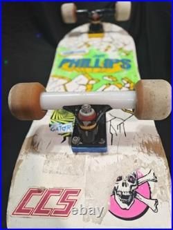 Vintage 1980s Skateboard Jeff Phillips Breakout Sims Tracker Krtyptonics
