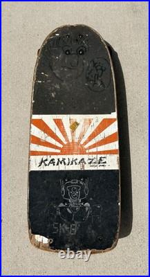 Vintage 1980s Skateboard KAMIKAZE ACTION SPORTS ORIGINAL Deck Wheels Trucks Vtg Vintage 1980s Skateboard KAMIKAZE ACTION SPORTS ORIGINAL Deck Wheels Trucks Vtg