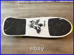 Vintage 1980s Skateboard with Extreme Sports Deck Artwork HEAVY WEAR, SOLD AS IS