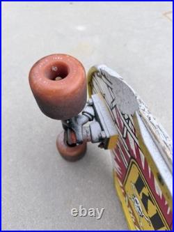 Vintage 1980s Sure-Grip High Voltage Skateboard COMPLETE Rails Tailbone Nosebone