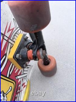 Vintage 1980s Sure-Grip High Voltage Skateboard COMPLETE Rails Tailbone Nosebone