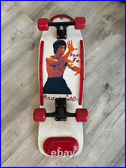 Vintage 1980s Very Rare Bruce Lee Kong Fu Skateboard 30 Inch Kung Fu