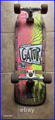 Vintage 1980s Vision Gator Skateboard Mark Rogowski Complete Nice! FREE SHIPPING