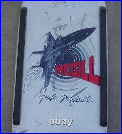 Vintage 1981 Powell Peralta Mike McGill F-14 Fighter Jet White Skateboard SIMS