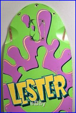 Vintage 1983-84 Sims Lester Kasai Pro Model Splat Skateboard Deck Rare OG
