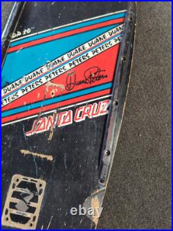 Vintage 1983 OG Santa Cruz Duane Peters Parallelogram skateboard NO REISSUE