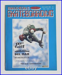 Vintage 1983 Trans-World Skateboarding Magazine First Issue Vol 1 No 1 Tony Hawk