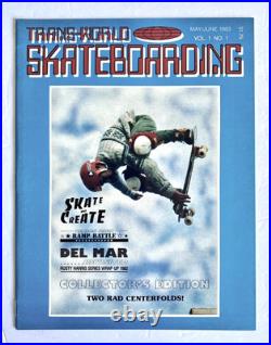 Vintage 1983 Trans-World Skateboarding Magazine First Issue Vol 1 No 1 Tony Hawk Vintage 1983 Trans-World Skateboarding Magazine First Issue Vol 1 No 1 Tony Hawk