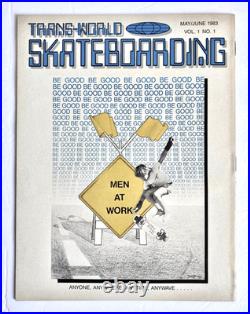 Vintage 1983 Trans-World Skateboarding Magazine First Issue Vol 1 No 1 Tony Hawk