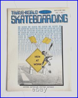 Vintage 1983 Trans-World Skateboarding Magazine First Issue Vol 1 No 1 Tony Hawk