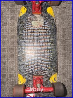 Vintage 1983 Vision Animal Skins Lizard Snake Skateboard OG 80s Rare Sims Gull