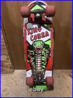 Vintage 1984 Valterra King Cobra Skateboard Complete 30