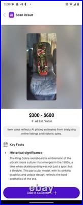 Vintage 1984 Valterra King Cobra Skateboard Complete 30 Vintage 1984 Valterra King Cobra Skateboard Complete 30