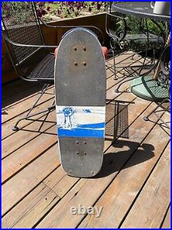 Vintage 1984 Valterra Skateboard Jinn Demon Deck with Trucks Red Wheels