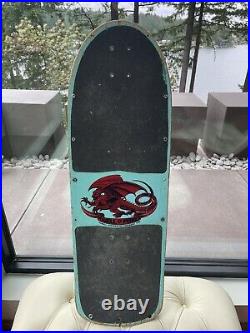 Vintage 1985 OG POWELL PERALTA Mike McGill Skateboard Deck Rare Baby Blue Dip