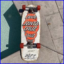 Vintage 1985 Santa Cruz Mulit DOT Rare Skateboard Deck White Pink FULL SET UP