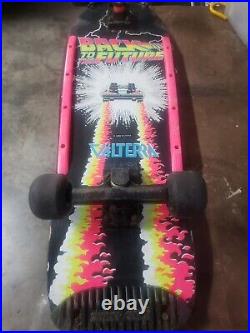 Vintage 1985 VALTERRA BACK TO THE FUTURE Skateboard Bottom Deck Graphic Vintage 1985 VALTERRA BACK TO THE FUTURE Skateboard Bottom Deck Graphic