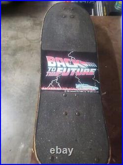 Vintage 1985 VALTERRA BACK TO THE FUTURE Skateboard Bottom Deck Graphic Vintage 1985 VALTERRA BACK TO THE FUTURE Skateboard Bottom Deck Graphic
