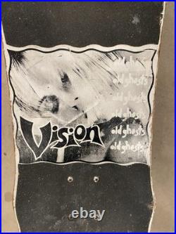 Vintage 1985 Vision Hippie Stick skateboard Gullwing Sims 63 Old Ghosts