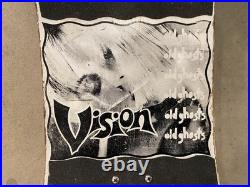 Vintage 1985 Vision Hippie Stick skateboard Gullwing Sims 63 Old Ghosts