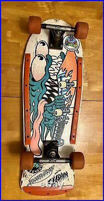 Vintage 1986 Santa Cruz Keith Meek Slasher Complete Skateboard NOT A REISSUE