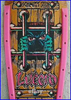 Vintage 1986 Schmitt Stik John Lucerro Complete Skateboard
