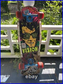 Vintage 1986 Vision Psycho Stick Skateboard 30 Inch Gull Wing Super Pro III Vintage 1986 Vision Psycho Stick Skateboard 30 Inch Gull Wing Super Pro III