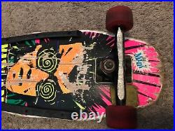 Vintage 1986 Vision Psycho Stick Skateboard Deck Rare OG Tracker Trucks Bones