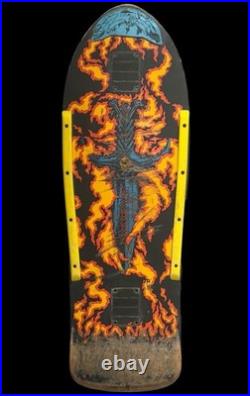 Vintage 1987 Powell Peralta Tommy Guerrero Flaming Dagger Skateboard Deck OG
