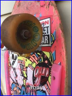 Vintage 1987 Santa Cruz Claus Grabke Exploding Clock Skateboard Skate Complete