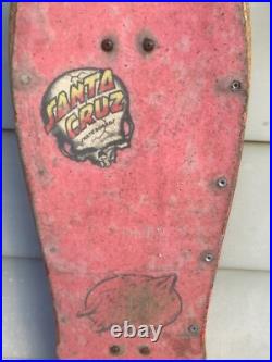 Vintage 1987 Santa Cruz Claus Grabke Exploding Clock Skateboard Skate Complete