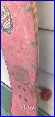 Vintage 1987 Santa Cruz Claus Grabke Exploding Clock Skateboard Skate Complete
