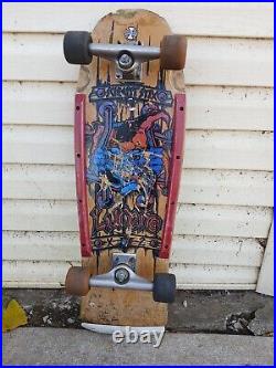 Vintage 1987 Schmitt Stix John Lucero X2 Skateboard Independent Trucks Alva G&S