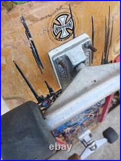 Vintage 1987 Schmitt Stix John Lucero X2 Skateboard Independent Trucks Alva G&S