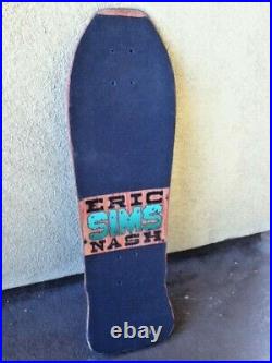 Vintage 1987 Sims Eric Nash skateboard deck natural OG old-school 1980s natural