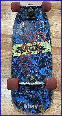 Vintage 1987 VALTERRA BACK TO THE FUTURE Skateboard COMPLETE USED ORIGINAL RARE