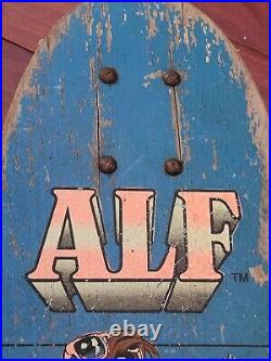 Vintage 1987 Valterra Alf TV Alien Life Form Wood Skateboard Trucks Wheels 80s