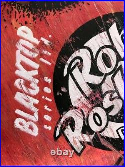 Vintage 1988 1980s Santa Cruz Blacktop Roskopp Face Skateboard Deck Red Stain