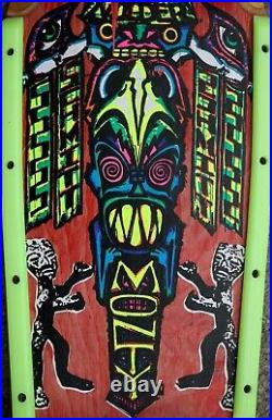 Vintage 1988 Schmitt Stix Monty Nolder Totem skateboard with Rat-Bones & Gullwing