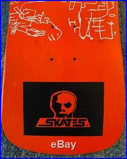 Vintage 1988 Skull Skates RHCP Tribute Skateboard Deck