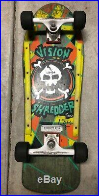 Vintage 1988 Vision Shredder Too Skateboard Complete Venture Trucks