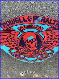 Vintage 1989 Powell Peralta Tony Hawk Blue Claw 7ply skateboard -Not A Reissue