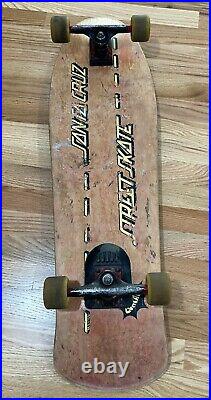 Vintage 1989 SANTA CRUZ CRUZER STREET SKATE Skateboard Complete Original RARE