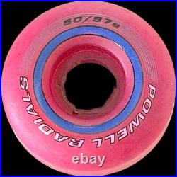 Vintage 1990 POWELL RADIALS 50MM 97a Skateboard Wheels Bearing Cover's Vintage 1990 POWELL RADIALS 50MM 97a Skateboard Wheels Bearing Cover's