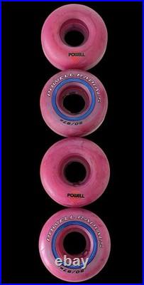 Vintage 1990 POWELL RADIALS 50MM 97a Skateboard Wheels Bearing Cover's Vintage 1990 POWELL RADIALS 50MM 97a Skateboard Wheels Bearing Cover's