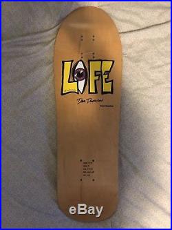 Vintage 1991 Life Skateboards Dave Donalson Pro Model NOS Natural H-Street