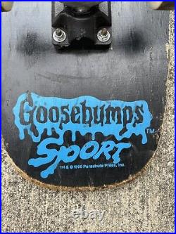 Vintage 1996 GOOSEBUMPS Sport Ghost Graphic Cruiser Skateboard Parachute Press