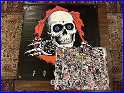 Vintage 1997 Powell Peralta Ripper banner 35X35 Singed by Mike Mcgill Poster